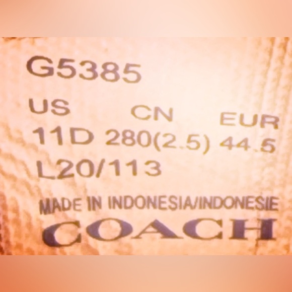 Coach gently used clip high top in black size 11D - Picture 7 of 8